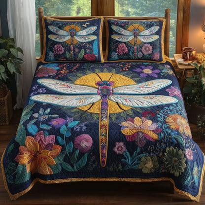 Dragonfly Charm 3-Piece Quilted Bedding Set GFTONL5299