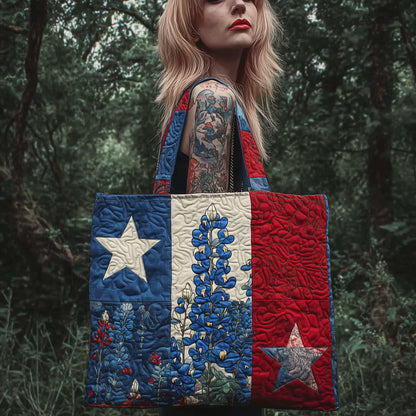 Vintage Bluebonnet Quilted Tote Bag GFTONL5317