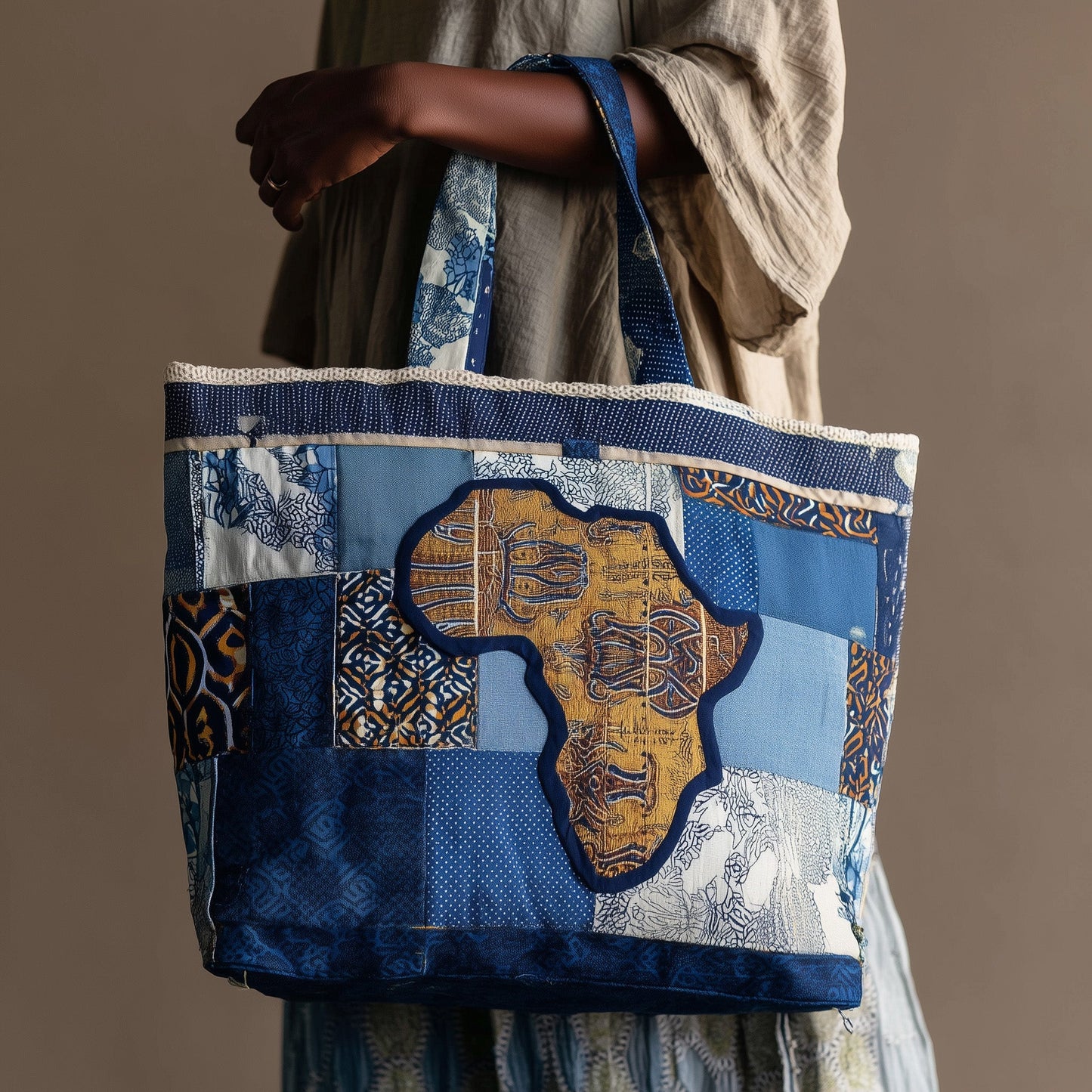 African Proud Quilted Tote Bag GFTONL5327