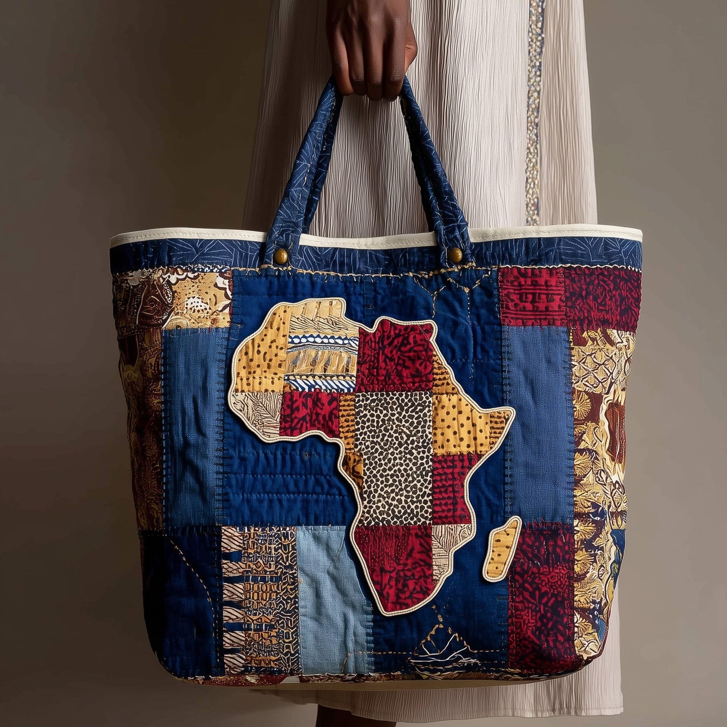 African Proud Quilted Tote Bag GFTONL5328