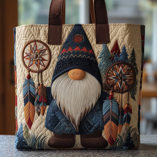 Native Gnome Quilted Tote Bag GFTONL5343