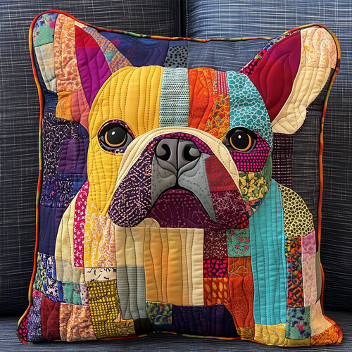 French Bulldog Quilted Pillow Case GFTONL534