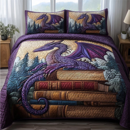 Mystic Dragon 3-Piece Quilted Bedding Set GFTONL5354