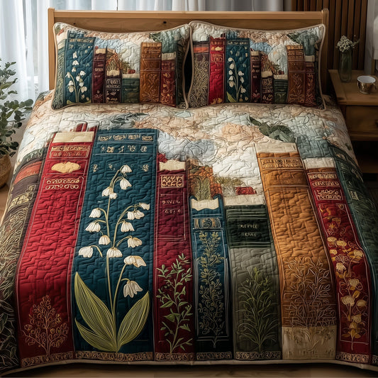 Lily Of The Valley 3-Piece Quilted Bedding Set GFTONL5370