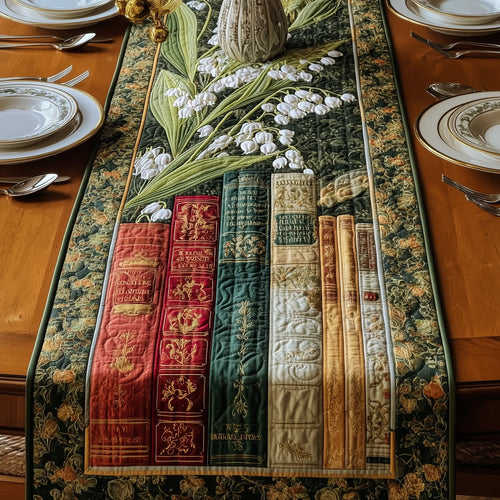 Rustic Lily Of The Valley Quilted Table Runner GFTONL5373