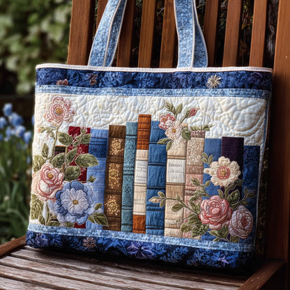 Peaceful Books Quilted Tote Bag GFTONL5377