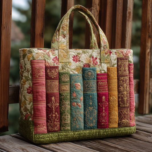 Bookworm Paradise Quilted Tote Bag GFTONL5389