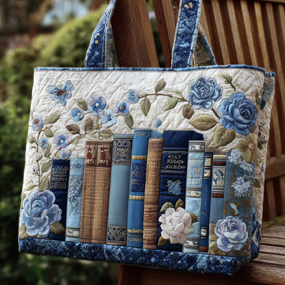 Floral Bookworm Quilted Tote Bag GFTONL5391