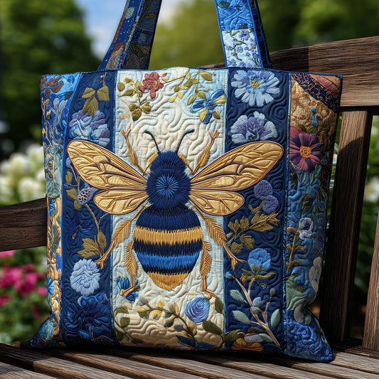 Floral Bee Quilted Tote Bag GFTONL5395