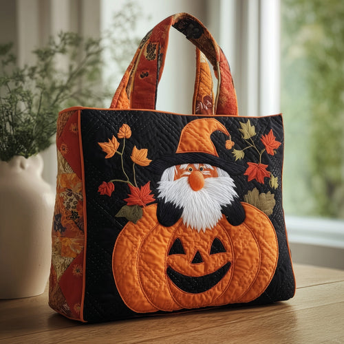 Pumpkin Gnome Quilted Tote Bag GFTONL5404