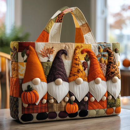Fall For Gnomes Quilted Tote Bag GFTONL5406