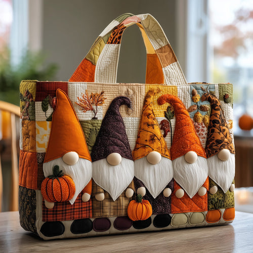 Fall For Gnomes Quilted Tote Bag GFTONL5406