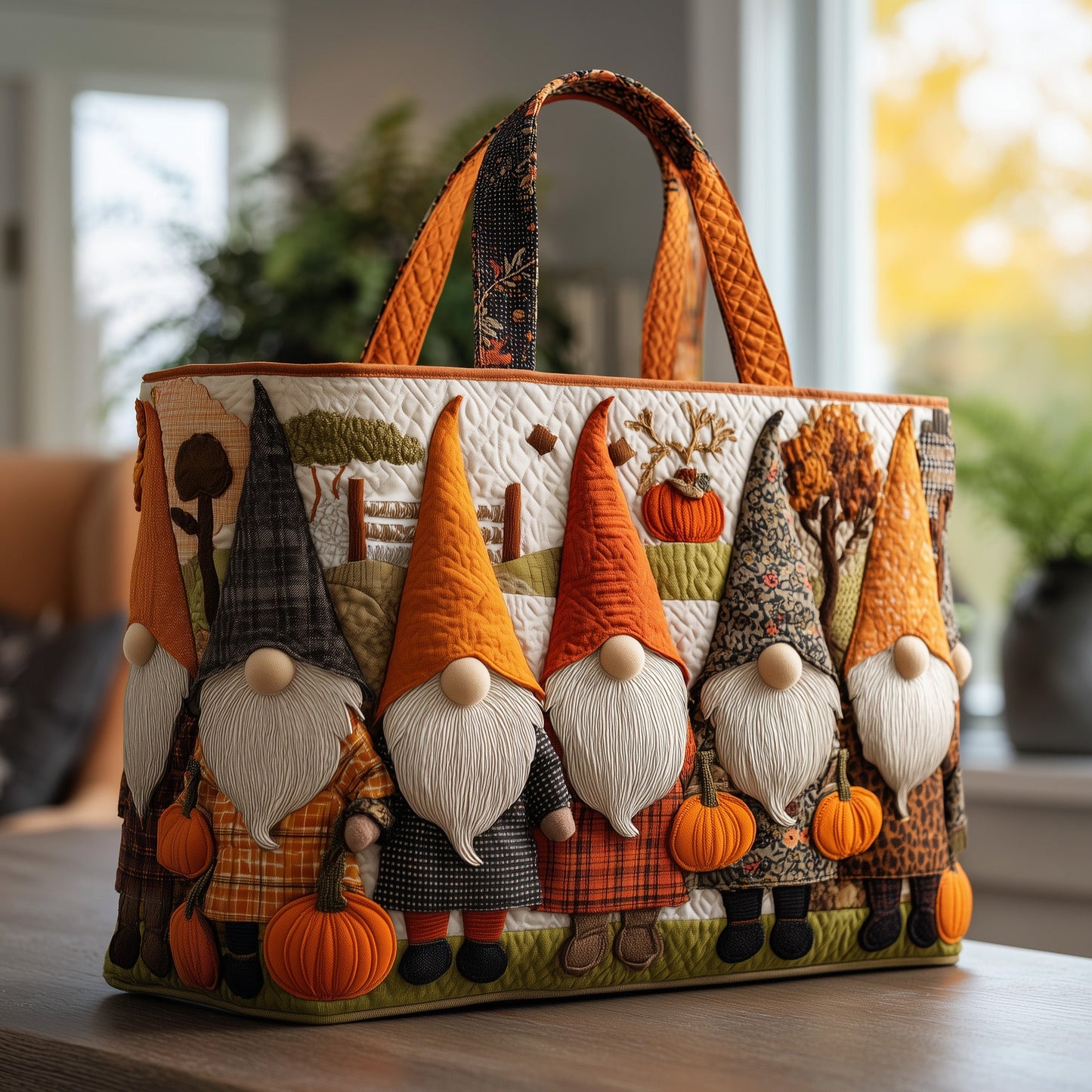 Gnome Squad Quilted Tote Bag GFTONL5407