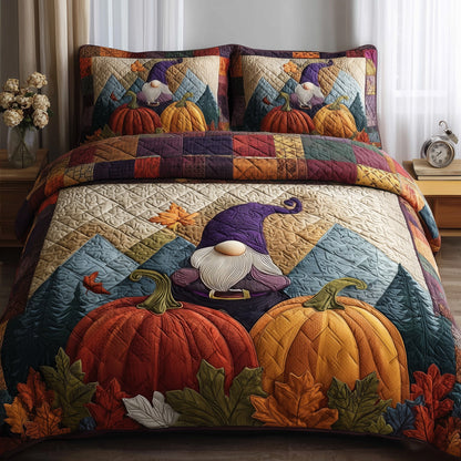 Gnome 3-Piece Quilted Bedding Set GFTONL5437