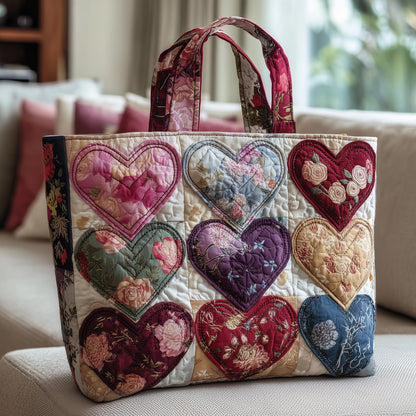 Rustic Heart Quilted Tote Bag GFTONL5445