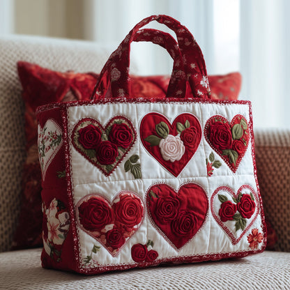 Loving Rose Quilted Tote Bag GFTONL5446