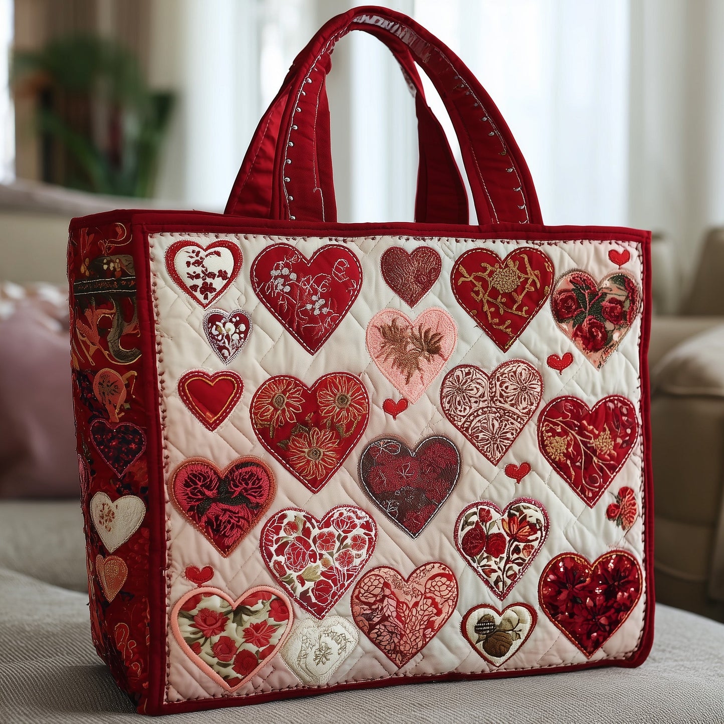 Heart Quilted Tote Bag GFTONL5460
