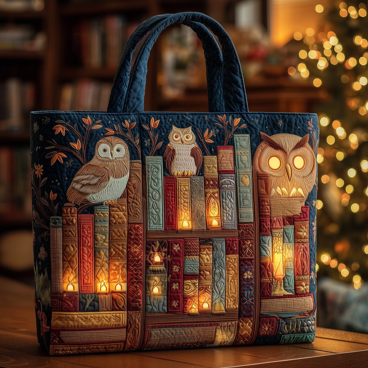 Magic Owl Library Quilted Tote Bag GFTONL5481