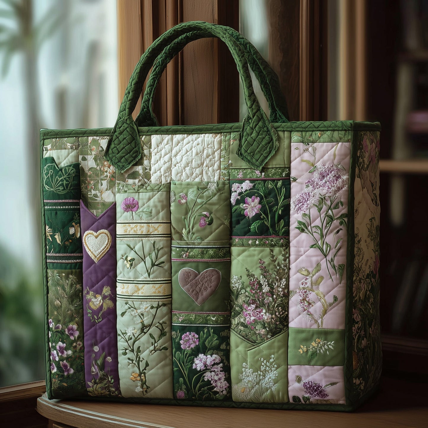 Vintage Novel Quilted Tote Bag GFTONL5486