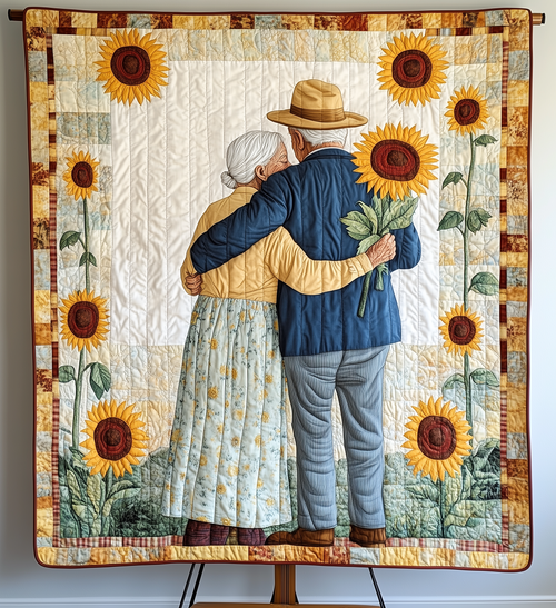 Holding Hand Til We Die Couple Quilted Blanket GFTONL548