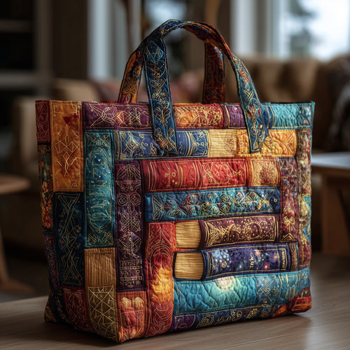 Magical Spell books Quilted Tote Bag GFTONL5493