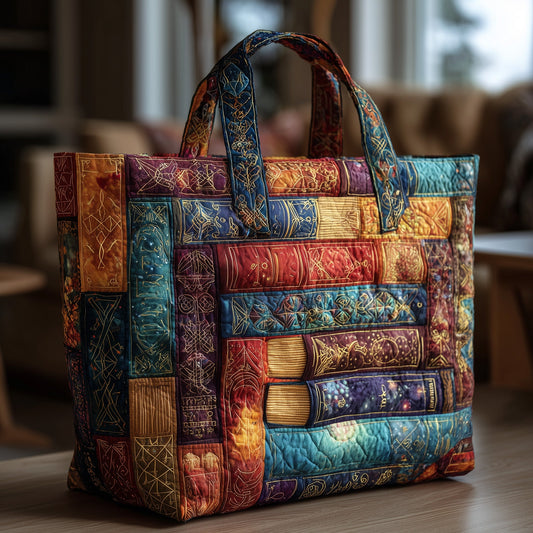 Magical Spell books Quilted Tote Bag GFTONL5493