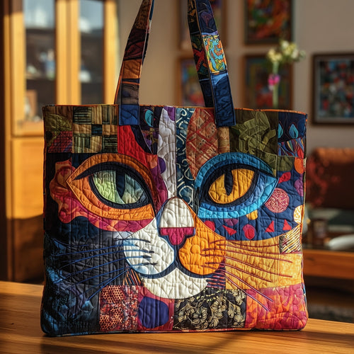 Whimiscal Face Quilted Tote Bag GFTONL5497