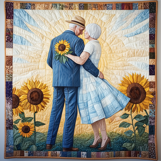 Holding Hand Til We Die Couple Quilted Blanket GFTONL549