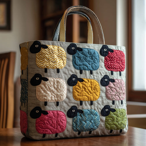 Lazy Sheep Quilted Tote Bag GFTONL5508