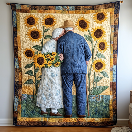 Holding Hand Til We Die Couple Quilted Blanket GFTONL550