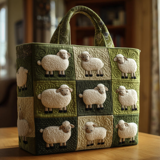 Sheep Medow Quilted Tote Bag GFTONL5510