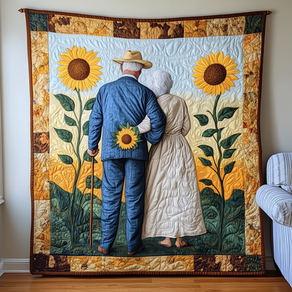Holding Hand Til We Die Couple Quilted Blanket GFTONL552