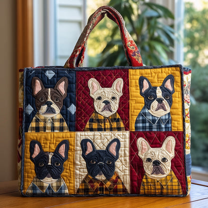 French Bulldog Quilted Tote Bag GFTONL5547