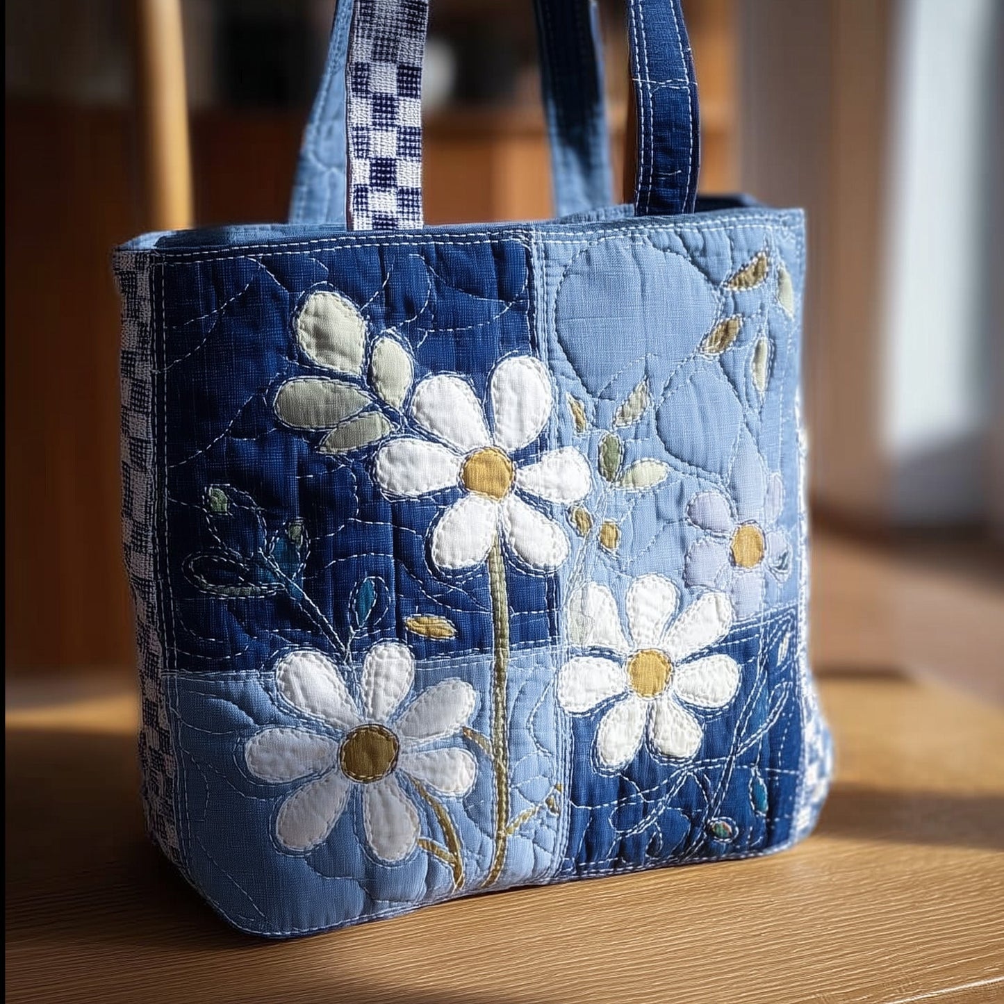 Daisy Charm Quilted Tote Bag GFTONL5566