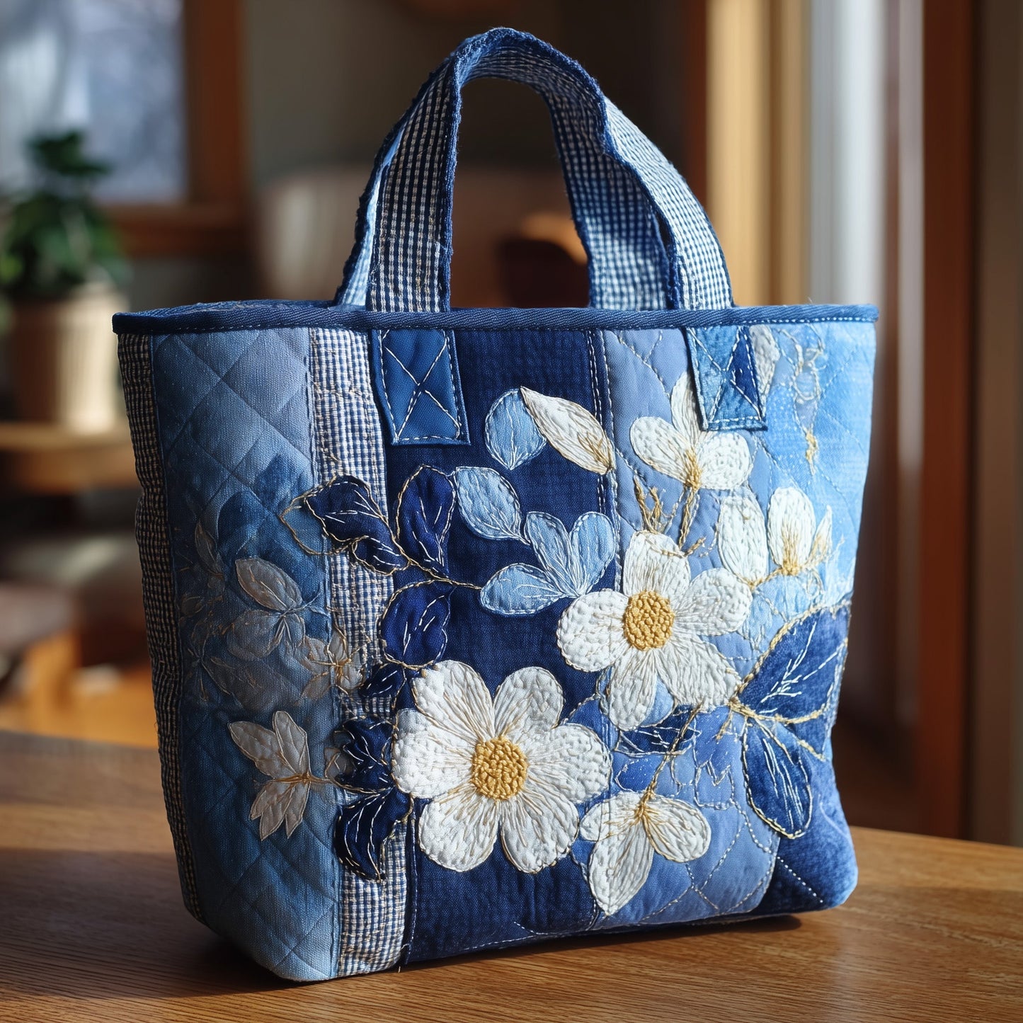 Daisy Charm Quilted Tote Bag GFTONL5568