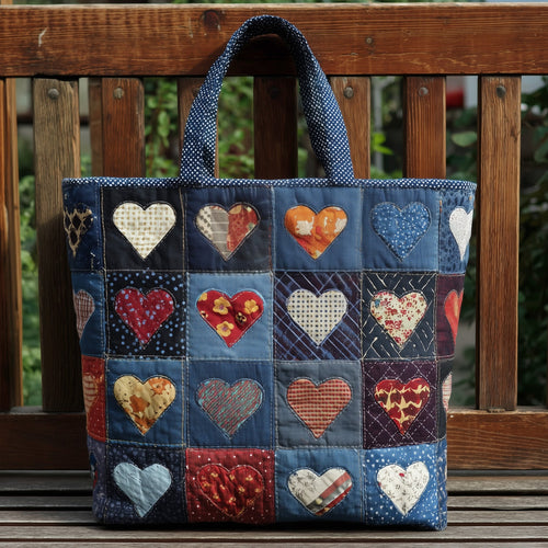 Heart Quilted Tote Bag GFTONL5573