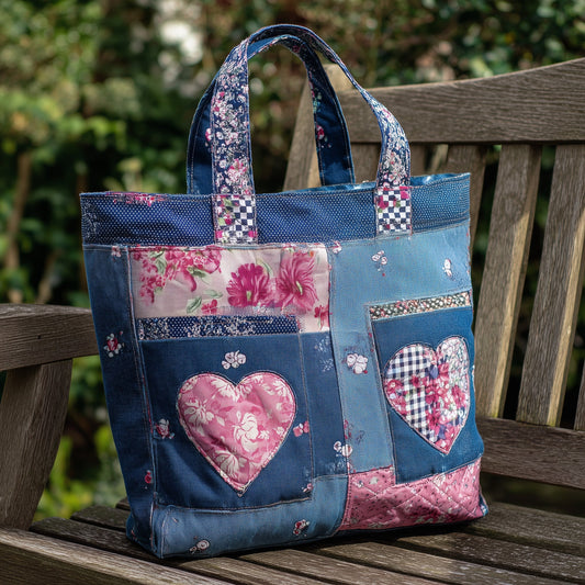Heart Quilted Tote Bag GFTONL5576