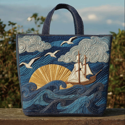 Ocean Wanderer Quilted Tote Bag GFTONL5584