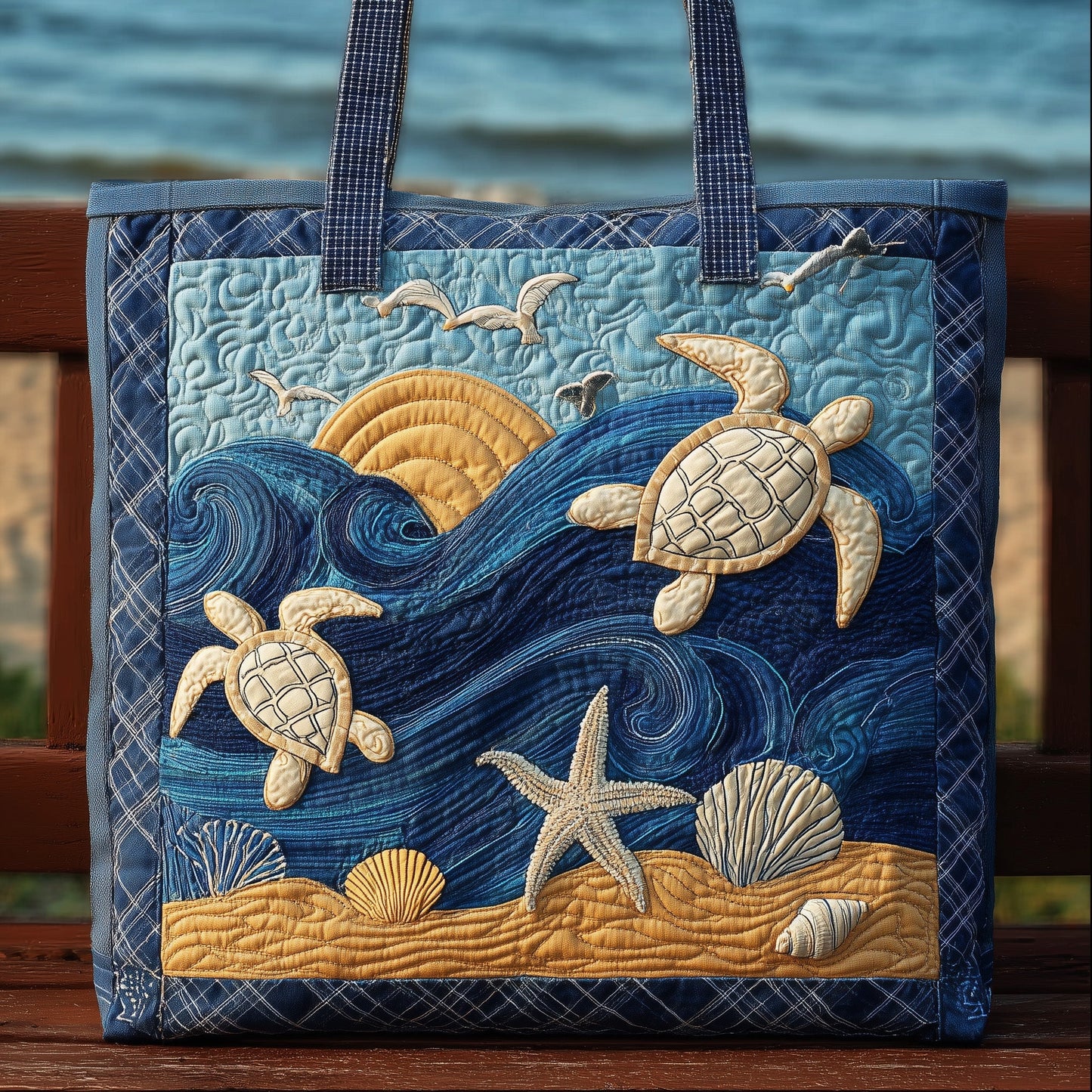 Ocean Guardian Quilted Tote Bag GFTONL5589
