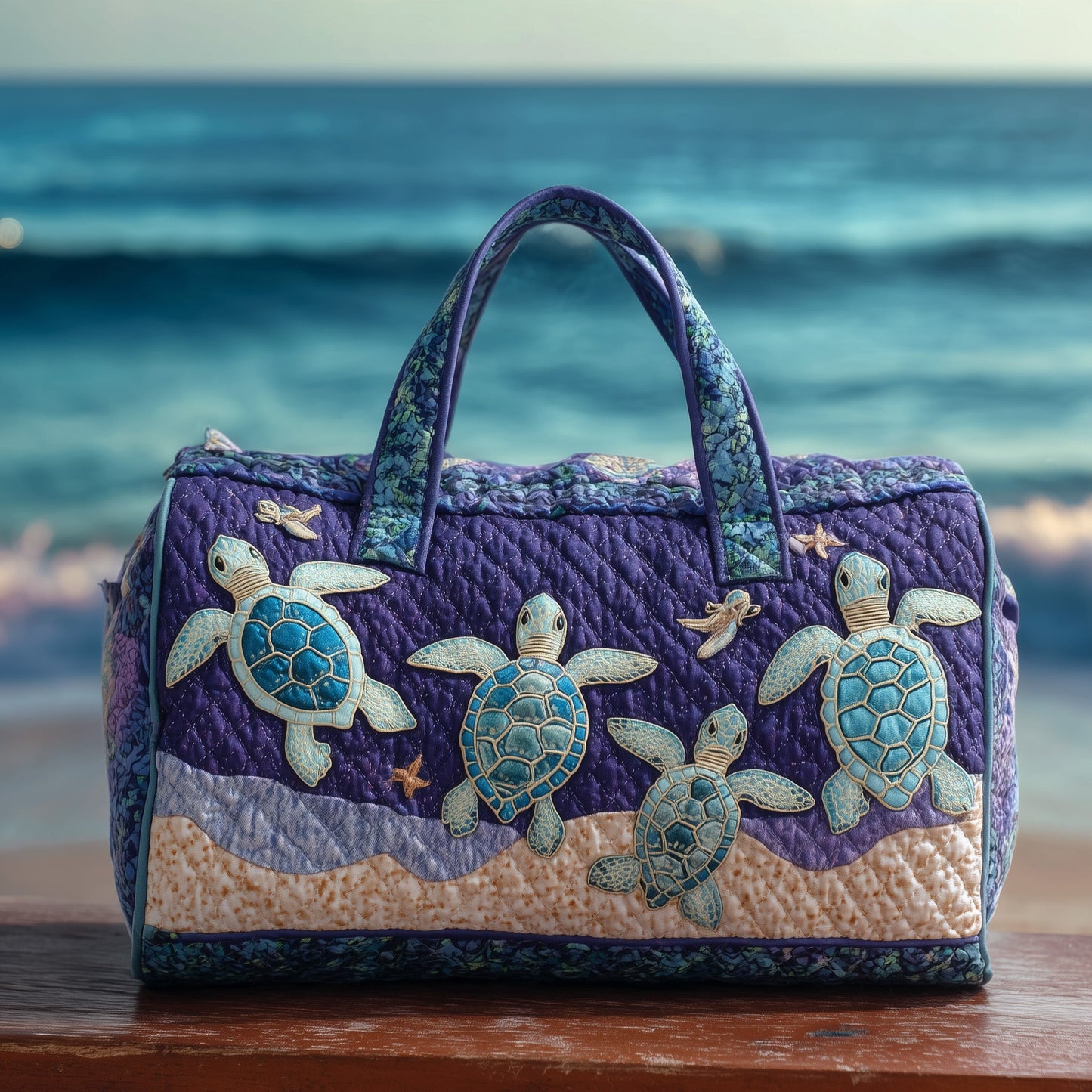 Moonlight Ocean Quilted Duffle Bag GFTONL5636