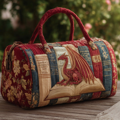 Library Dragon Quilted Duffle Bag GFTONL5644