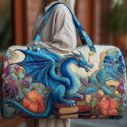 Dragon And Books Quilted Duffle Bag GFTONL5646
