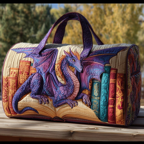 Purple Dragon Quilted Duffle Bag GFTONL5648