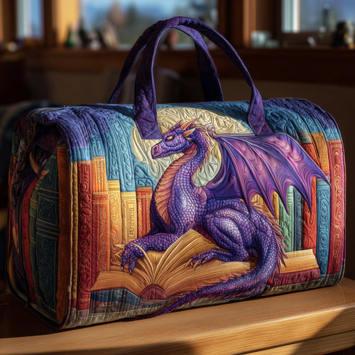 Purple Dragon Quilted Duffle Bag GFTONL5650