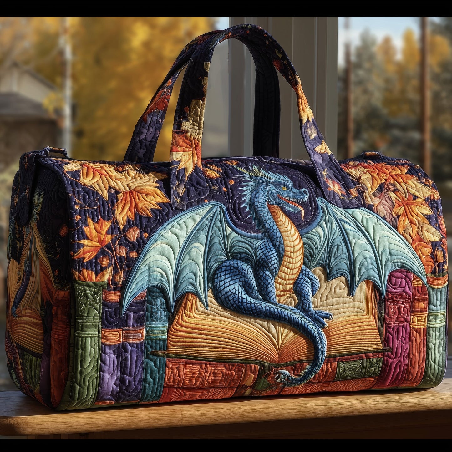 Autumn Dragon Quilted Duffle Bag GFTONL5652