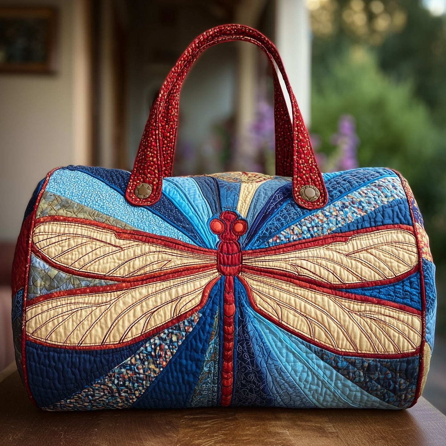 Majestic Dragonfly Quilted Duffle Bag GFTONL5689