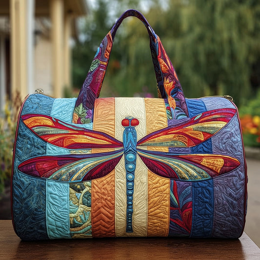 Elegant Dragonfly Quilted Duffle Bag GFTONL5694
