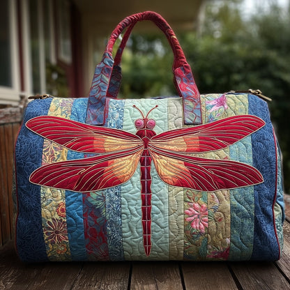 Elegant Dragonfly Quilted Duffle Bag GFTONL5697
