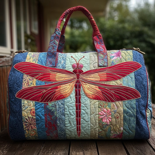 Elegant Dragonfly Quilted Duffle Bag GFTONL5697