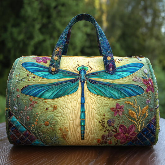 Elegant Dragonfly Quilted Duffle Bag GFTONL5703